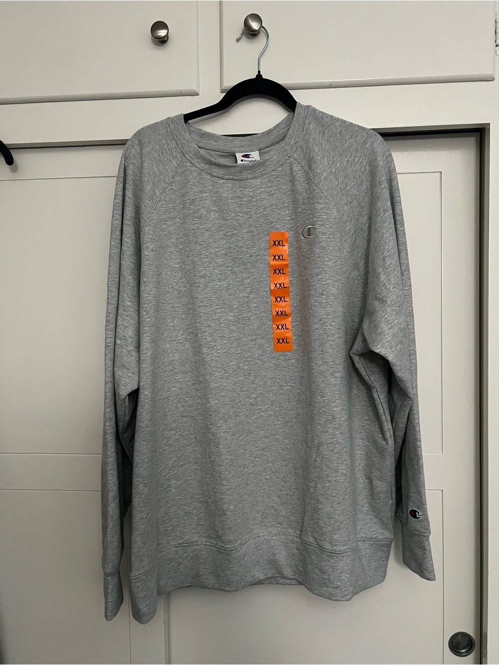 Champion Men's Gray Crewneck Sweatshirt  Classic Logo Size XXL NWOT